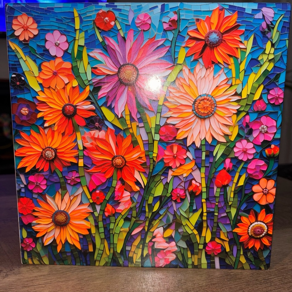 1000 piece Mosaic Flower Jigsaw puzzle